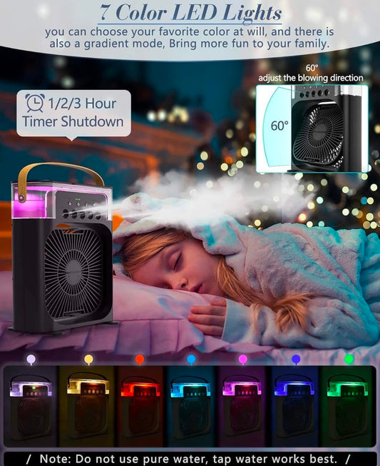 Mini Air Cooler Mist Fan Portable Mini Spray Fan Mini Cooler Fan
