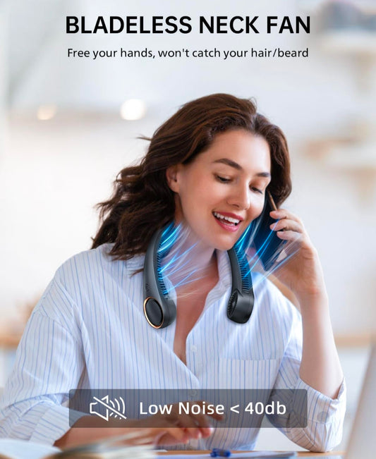 Portable Neck Fan, Bladeless Cooling Fan